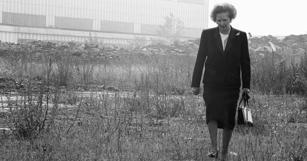 Maggie Thatchers "Walk in the Wilderness," Thornaby, Middlesbrough 12th September 1987. (Image: Teesside Archive)